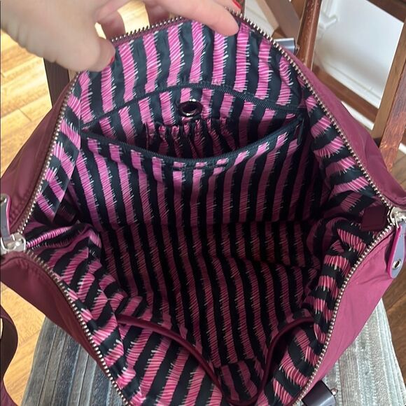 Vera Bradley Midtown Tote Burgundy - Picture 9 of 11